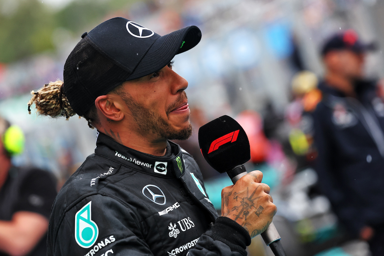 GP UNGHERIA, Lewis Hamilton (GBR) Mercedes AMG F1 in parc ferme.
31.07.2022. Formula 1 World Championship, Rd 13, Hungarian Grand Prix, Budapest, Hungary, Gara Day.
- www.xpbimages.com, EMail: requests@xpbimages.com © Copyright: Bearne / XPB Images