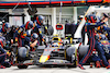 GP UNGHERIA, Sergio Perez (MEX) Red Bull Racing RB18 makes a pit stop.
31.07.2022. Formula 1 World Championship, Rd 13, Hungarian Grand Prix, Budapest, Hungary, Gara Day.
- www.xpbimages.com, EMail: requests@xpbimages.com © Copyright: Batchelor / XPB Images