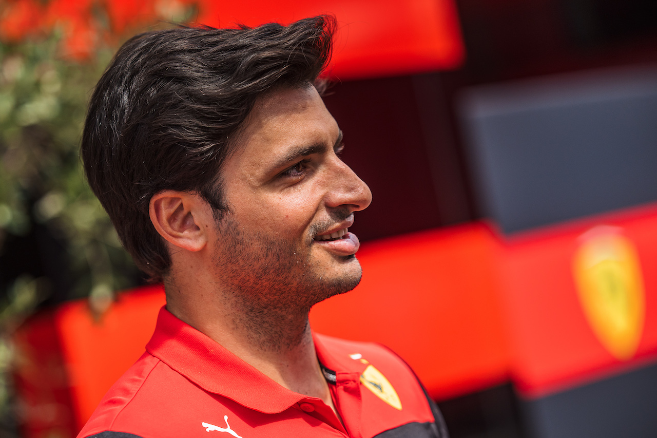 GP UNGHERIA, Carlos Sainz Jr (ESP) Ferrari.
28.07.2022. Formula 1 World Championship, Rd 13, Hungarian Grand Prix, Budapest, Hungary, Preparation Day.
- www.xpbimages.com, EMail: requests@xpbimages.com © Copyright: Bearne / XPB Images