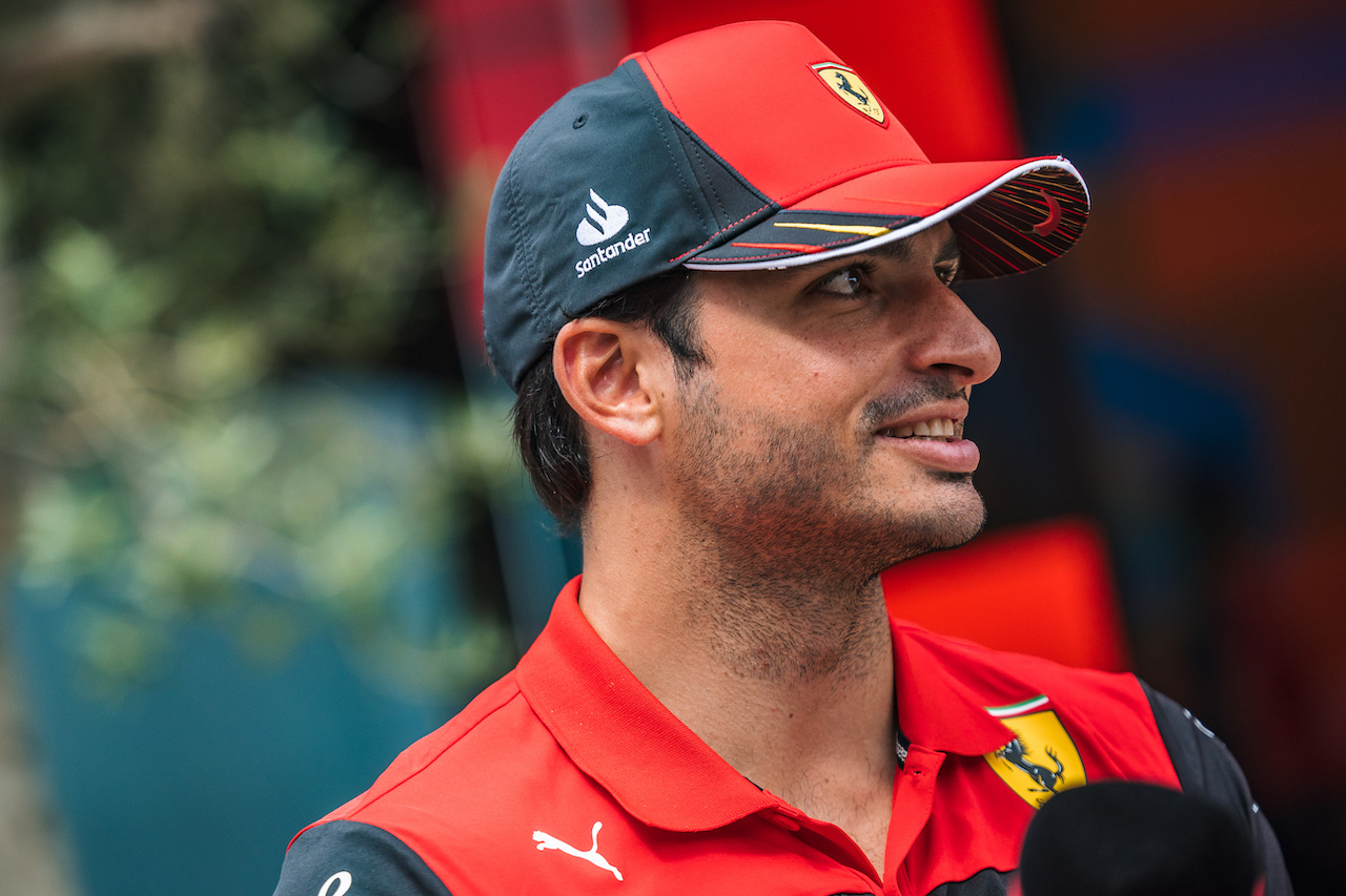 GP UNGHERIA, Carlos Sainz Jr (ESP) Ferrari.
28.07.2022. Formula 1 World Championship, Rd 13, Hungarian Grand Prix, Budapest, Hungary, Preparation Day.
- www.xpbimages.com, EMail: requests@xpbimages.com © Copyright: Bearne / XPB Images