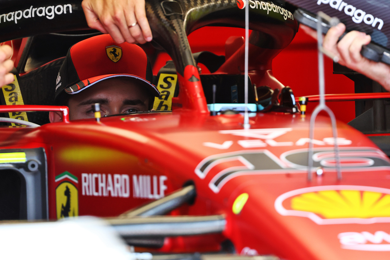 GP UNGHERIA, Charles Leclerc (MON) Ferrari F1-75.
28.07.2022. Formula 1 World Championship, Rd 13, Hungarian Grand Prix, Budapest, Hungary, Preparation Day.
- www.xpbimages.com, EMail: requests@xpbimages.com © Copyright: Batchelor / XPB Images