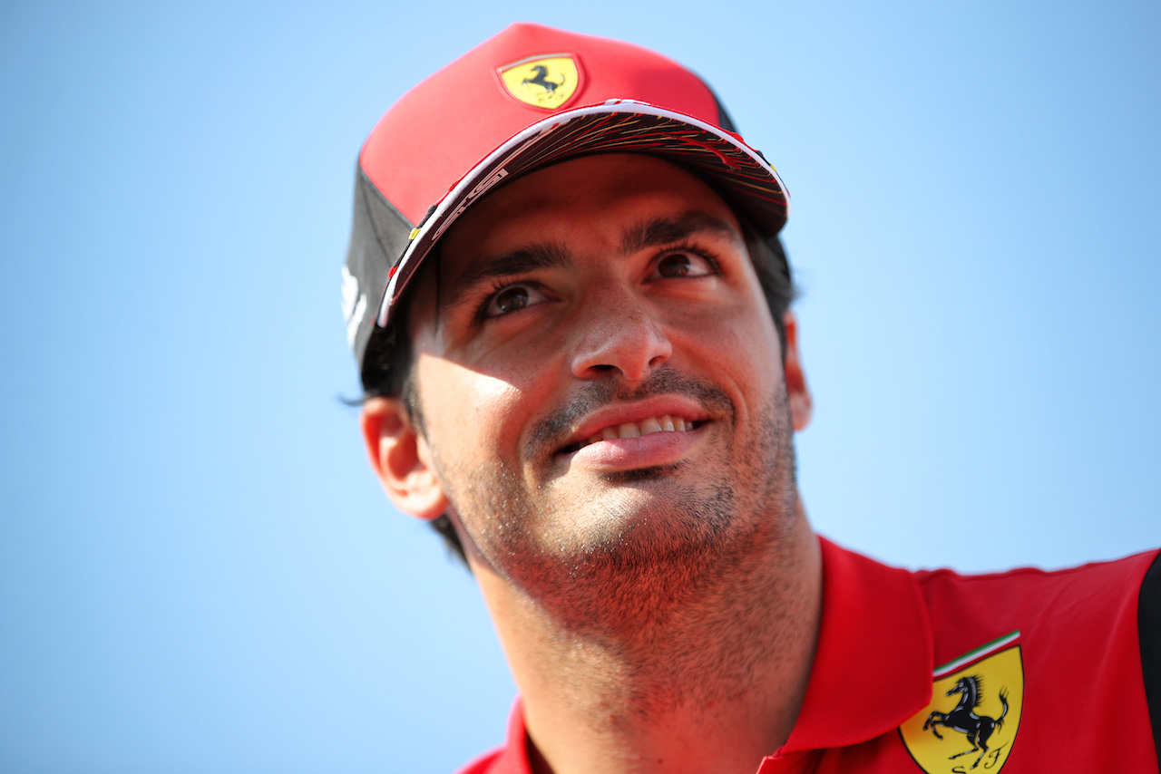 GP UNGHERIA, Carlos Sainz Jr (ESP) Ferrari.
28.07.2022. Formula 1 World Championship, Rd 13, Hungarian Grand Prix, Budapest, Hungary, Preparation Day.
 - www.xpbimages.com, EMail: requests@xpbimages.com © Copyright: Coates / XPB Images