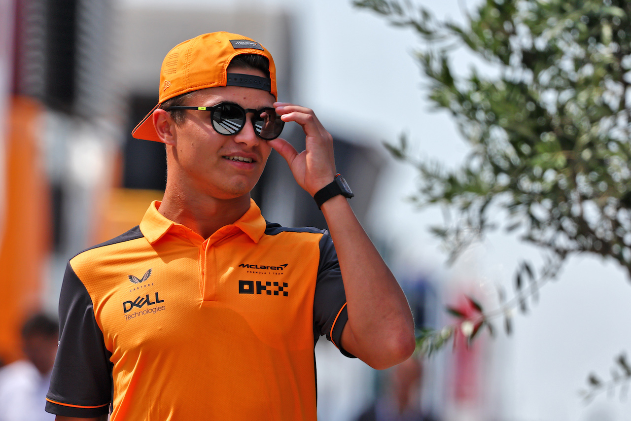 GP UNGHERIA, Lando Norris (GBR) McLaren.
28.07.2022. Formula 1 World Championship, Rd 13, Hungarian Grand Prix, Budapest, Hungary, Preparation Day.
- www.xpbimages.com, EMail: requests@xpbimages.com © Copyright: Batchelor / XPB Images