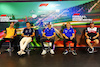 GP UNGHERIA, (L to R): Daniel Ricciardo (AUS) McLaren; Alexander Albon (THA) Williams Racing; Esteban Ocon (FRA) Alpine F1 Team; Kevin Magnussen (DEN) Haas F1 Team; e Valtteri Bottas (FIN) Alfa Romeo F1 Team, in the FIA Press Conference.
28.07.2022. Formula 1 World Championship, Rd 13, Hungarian Grand Prix, Budapest, Hungary, Preparation Day.
- www.xpbimages.com, EMail: requests@xpbimages.com © Copyright: Charniaux / XPB Images