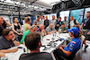 GP UNGHERIA, Fernando Alonso (ESP) Alpine F1 Team with the media.
28.07.2022. Formula 1 World Championship, Rd 13, Hungarian Grand Prix, Budapest, Hungary, Preparation Day.
- www.xpbimages.com, EMail: requests@xpbimages.com © Copyright: Moy / XPB Images