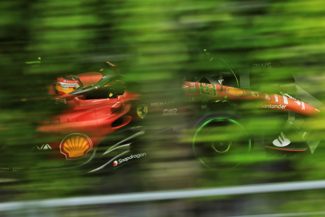 GP UNGHERIA, Carlos Sainz Jr (ESP) Ferrari F1-75.
30.07.2022. Formula 1 World Championship, Rd 13, Hungarian Grand Prix, Budapest, Hungary, Qualifiche Day.
- www.xpbimages.com, EMail: requests@xpbimages.com © Copyright: Bearne / XPB Images