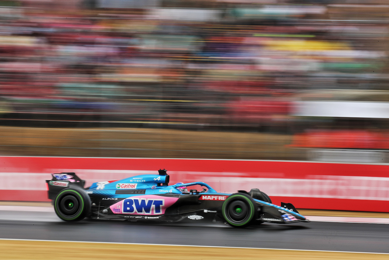 GP UNGHERIA, Fernando Alonso (ESP) Alpine F1 Team A522.
30.07.2022. Formula 1 World Championship, Rd 13, Hungarian Grand Prix, Budapest, Hungary, Qualifiche Day.
 - www.xpbimages.com, EMail: requests@xpbimages.com © Copyright: Coates / XPB Images