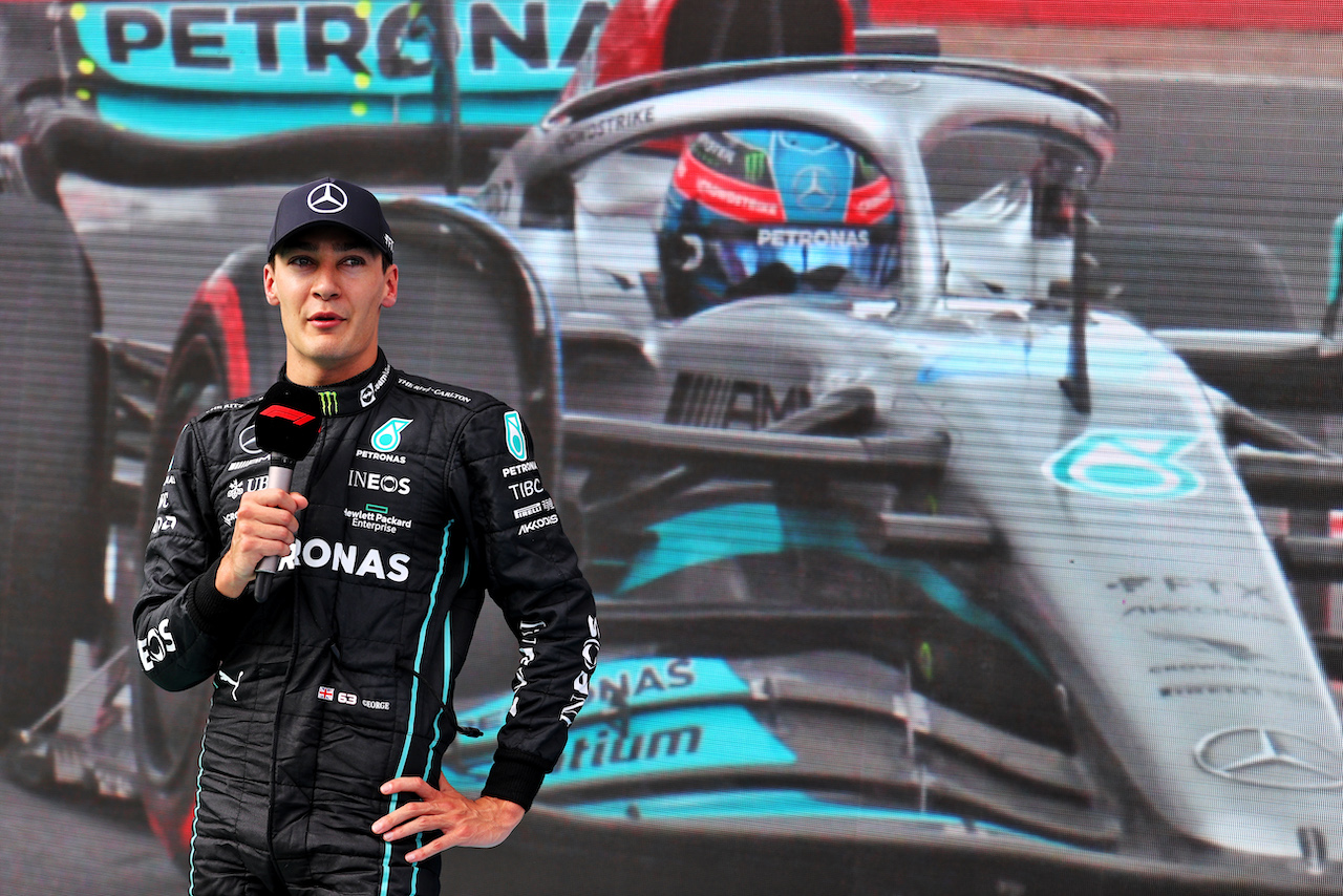 GP UNGHERIA, Pole sitter George Russell (GBR) Mercedes AMG F1 in qualifying parc ferme.
30.07.2022. Formula 1 World Championship, Rd 13, Hungarian Grand Prix, Budapest, Hungary, Qualifiche Day.
- www.xpbimages.com, EMail: requests@xpbimages.com © Copyright: Moy / XPB Images