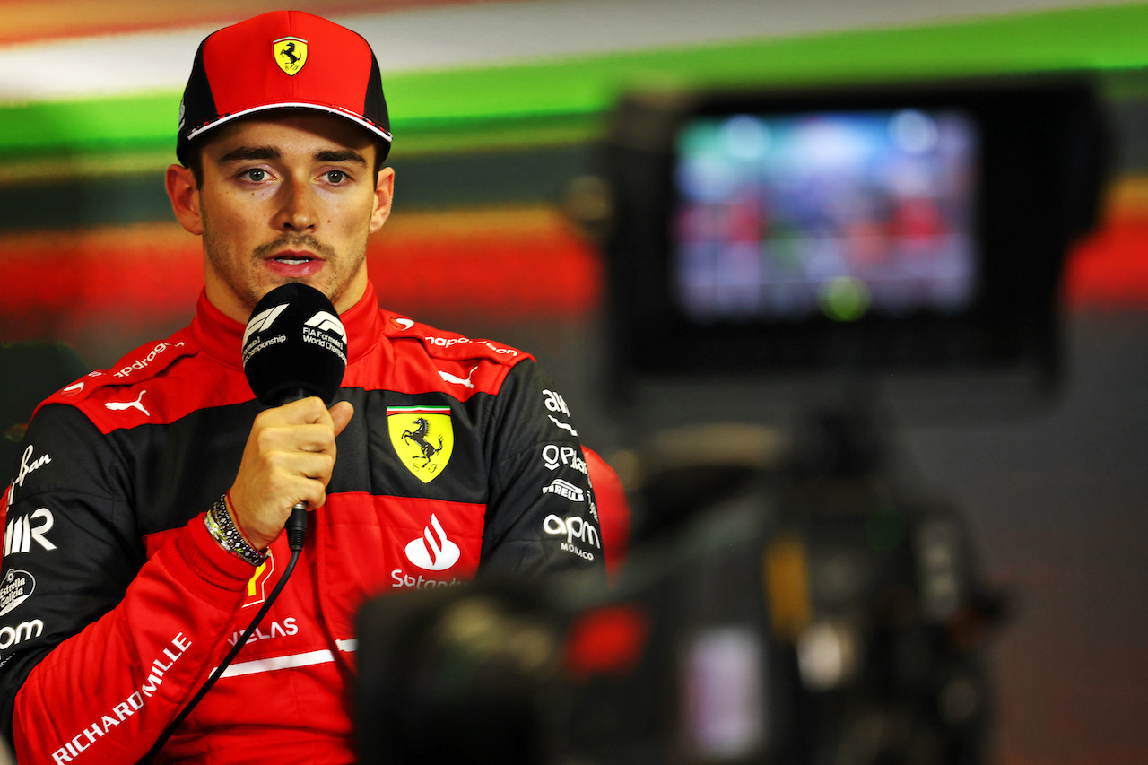 GP UNGHERIA, Charles Leclerc (MON) Ferrari in the post qualifying FIA Press Conference.
30.07.2022. Formula 1 World Championship, Rd 13, Hungarian Grand Prix, Budapest, Hungary, Qualifiche Day.
- www.xpbimages.com, EMail: requests@xpbimages.com © Copyright: Batchelor / XPB Images