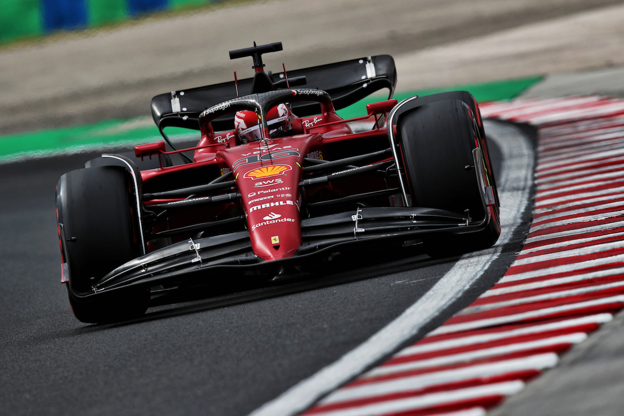 GP UNGHERIA, Charles Leclerc (MON) Ferrari F1-75.
30.07.2022. Formula 1 World Championship, Rd 13, Hungarian Grand Prix, Budapest, Hungary, Qualifiche Day.
 - www.xpbimages.com, EMail: requests@xpbimages.com © Copyright: Coates / XPB Images