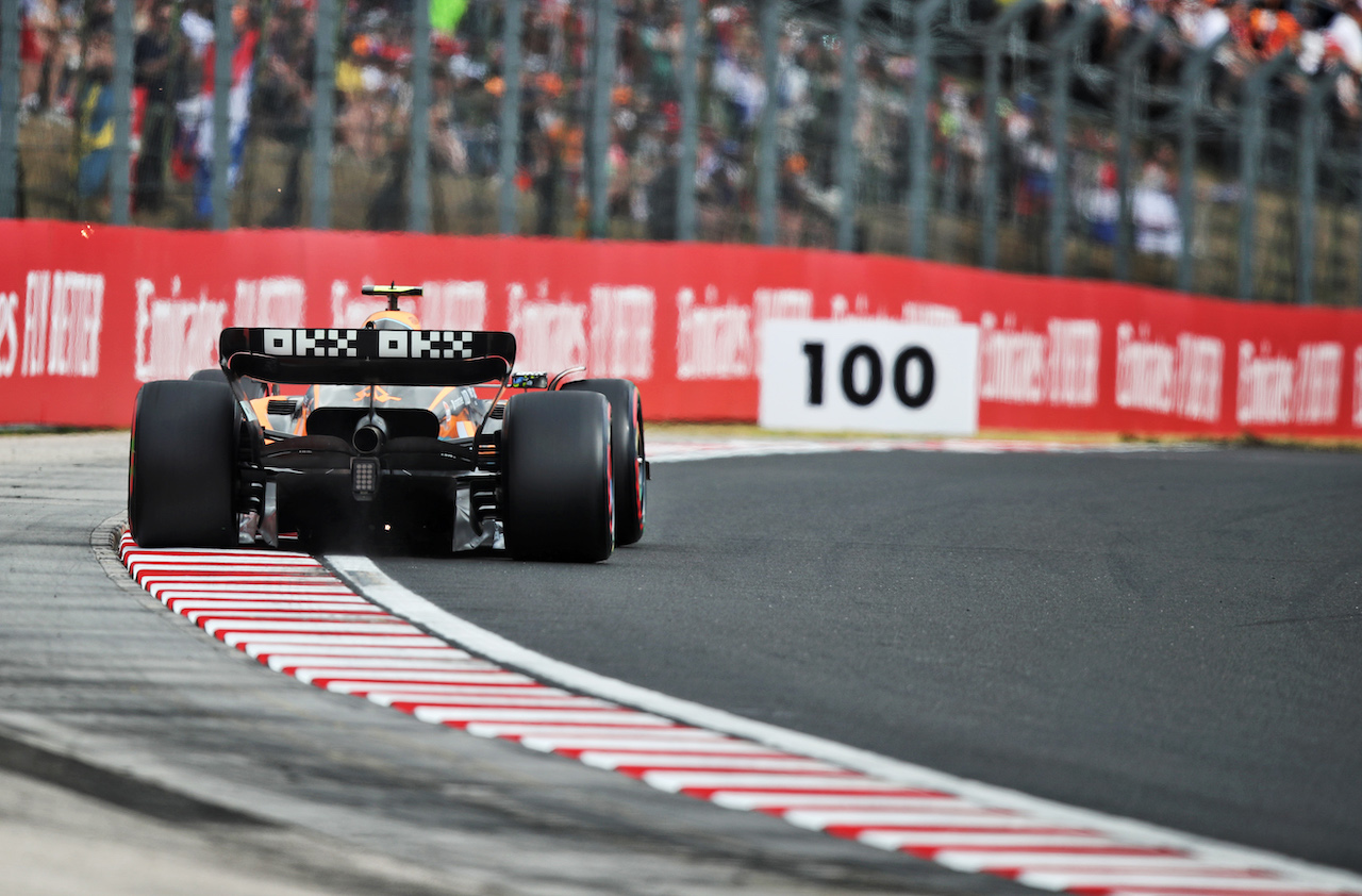 GP UNGHERIA, Lando Norris (GBR) McLaren MCL36.
30.07.2022. Formula 1 World Championship, Rd 13, Hungarian Grand Prix, Budapest, Hungary, Qualifiche Day.
 - www.xpbimages.com, EMail: requests@xpbimages.com © Copyright: Coates / XPB Images