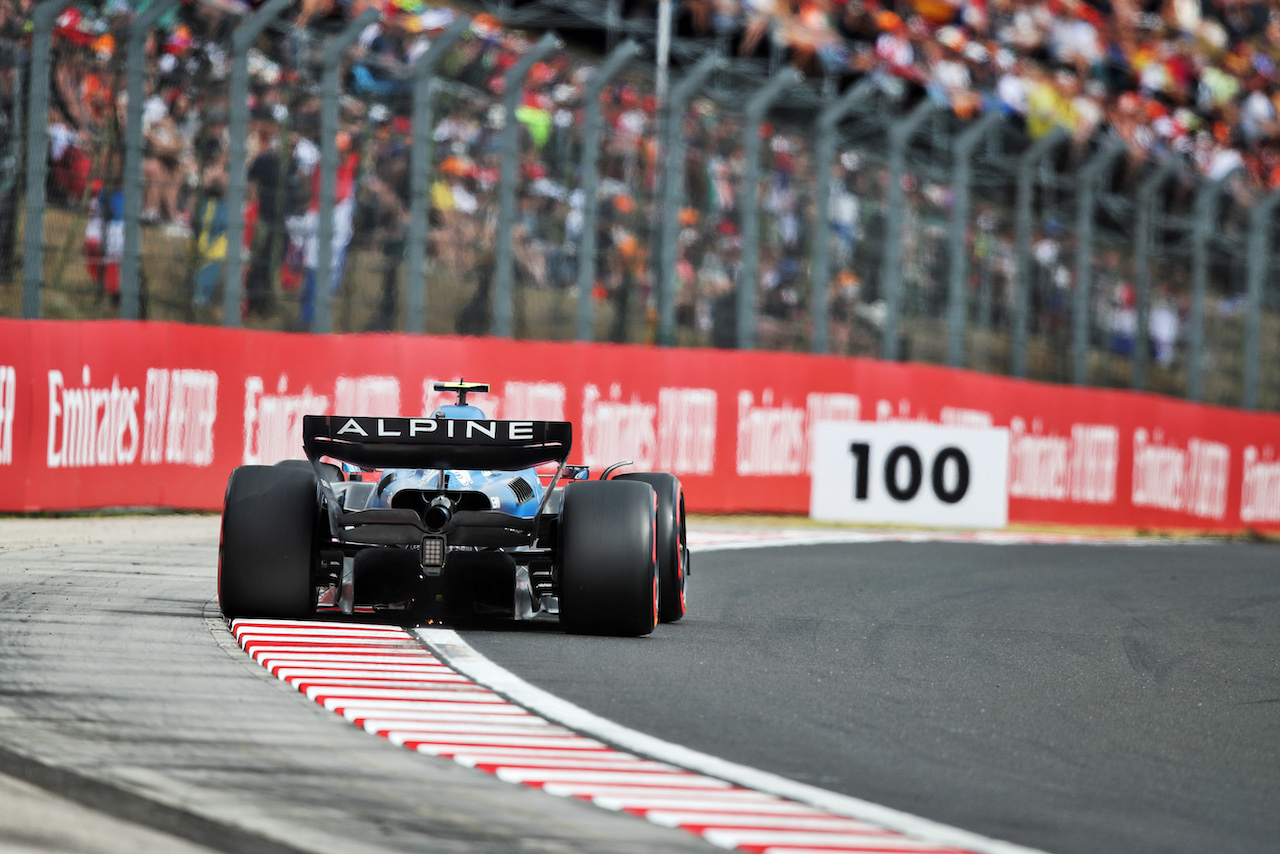 GP UNGHERIA, Esteban Ocon (FRA) Alpine F1 Team A522.
30.07.2022. Formula 1 World Championship, Rd 13, Hungarian Grand Prix, Budapest, Hungary, Qualifiche Day.
 - www.xpbimages.com, EMail: requests@xpbimages.com © Copyright: Coates / XPB Images