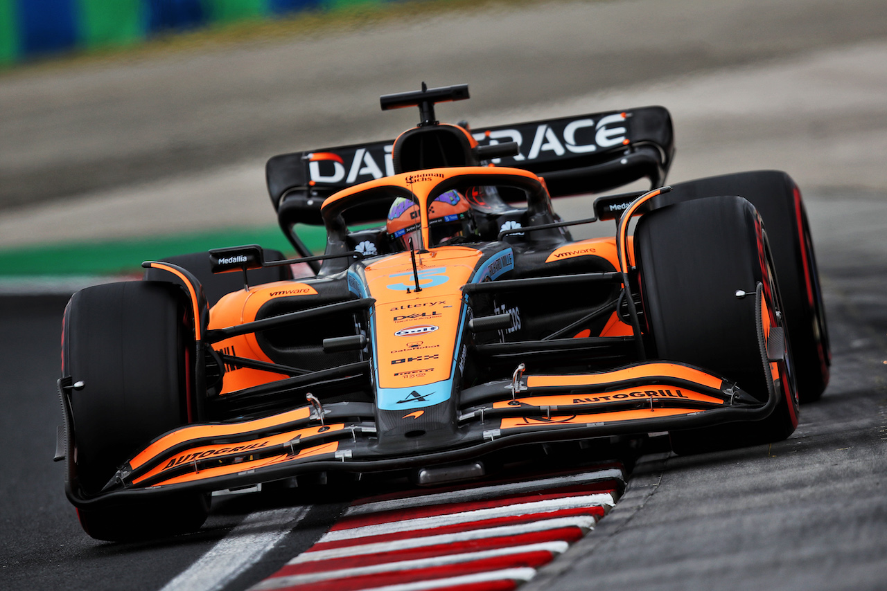 GP UNGHERIA, Daniel Ricciardo (AUS) McLaren MCL36.
30.07.2022. Formula 1 World Championship, Rd 13, Hungarian Grand Prix, Budapest, Hungary, Qualifiche Day.
 - www.xpbimages.com, EMail: requests@xpbimages.com © Copyright: Coates / XPB Images