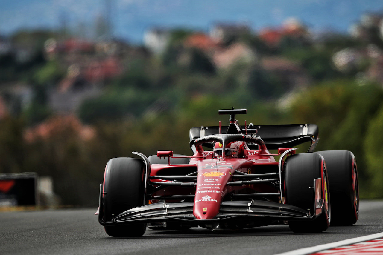 GP UNGHERIA, Charles Leclerc (MON) Ferrari F1-75.
30.07.2022. Formula 1 World Championship, Rd 13, Hungarian Grand Prix, Budapest, Hungary, Qualifiche Day.
 - www.xpbimages.com, EMail: requests@xpbimages.com © Copyright: Coates / XPB Images