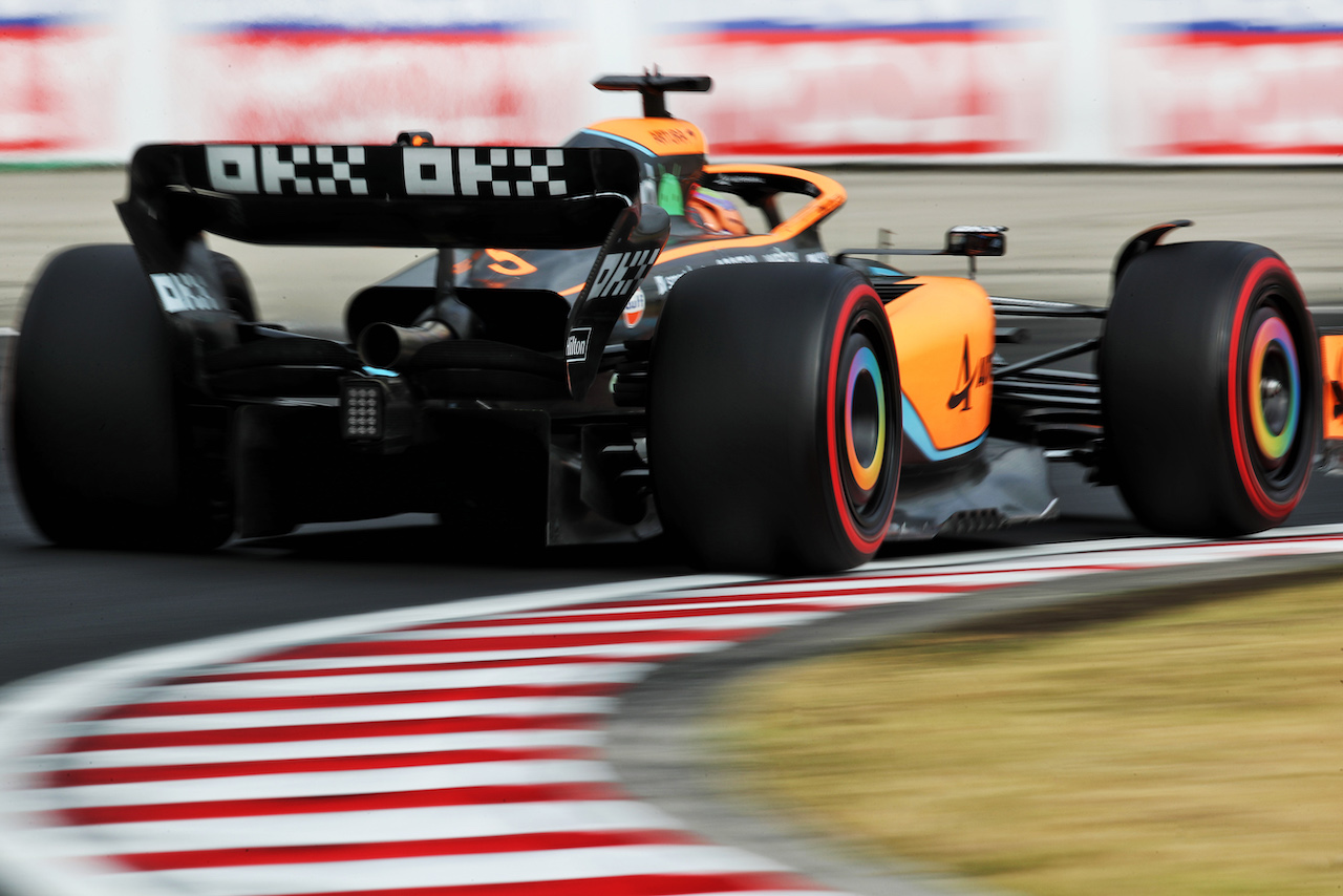 GP UNGHERIA, Daniel Ricciardo (AUS) McLaren MCL36.
30.07.2022. Formula 1 World Championship, Rd 13, Hungarian Grand Prix, Budapest, Hungary, Qualifiche Day.
 - www.xpbimages.com, EMail: requests@xpbimages.com © Copyright: Coates / XPB Images