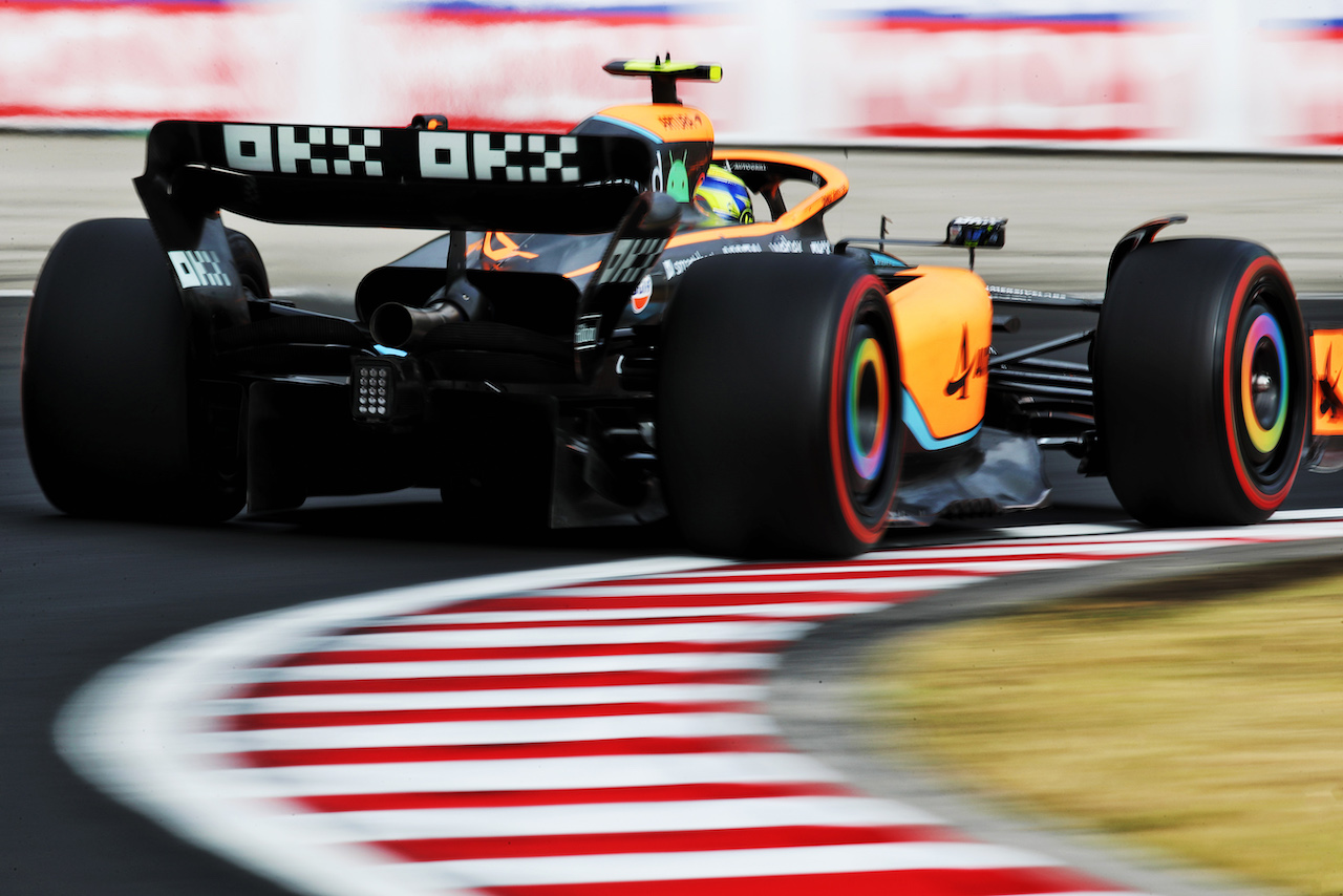 GP UNGHERIA, Lando Norris (GBR) McLaren MCL36.
30.07.2022. Formula 1 World Championship, Rd 13, Hungarian Grand Prix, Budapest, Hungary, Qualifiche Day.
 - www.xpbimages.com, EMail: requests@xpbimages.com © Copyright: Coates / XPB Images