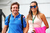 GP UNGHERIA, (L to R): Fernando Alonso (ESP) Alpine F1 Team with Domenica Andrea Schlager (AUT) Journalist.
30.07.2022. Formula 1 World Championship, Rd 13, Hungarian Grand Prix, Budapest, Hungary, Qualifiche Day.
 - www.xpbimages.com, EMail: requests@xpbimages.com © Copyright: Coates / XPB Images