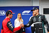 GP UNGHERIA, George Russell (GBR) Mercedes AMG F1 (Right) celebrates his pole position in qualifying parc ferme with third placed Charles Leclerc (MON) Ferrari.
30.07.2022. Formula 1 World Championship, Rd 13, Hungarian Grand Prix, Budapest, Hungary, Qualifiche Day.
- www.xpbimages.com, EMail: requests@xpbimages.com © Copyright: Batchelor / XPB Images