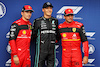 GP UNGHERIA, Qualifiche top three in parc ferme (L to R): Charles Leclerc (MON) Ferrari, third; George Russell (GBR) Mercedes AMG F1, pole position; Carlos Sainz Jr (ESP) Ferrari, second.
30.07.2022. Formula 1 World Championship, Rd 13, Hungarian Grand Prix, Budapest, Hungary, Qualifiche Day.
- www.xpbimages.com, EMail: requests@xpbimages.com © Copyright: Moy / XPB Images