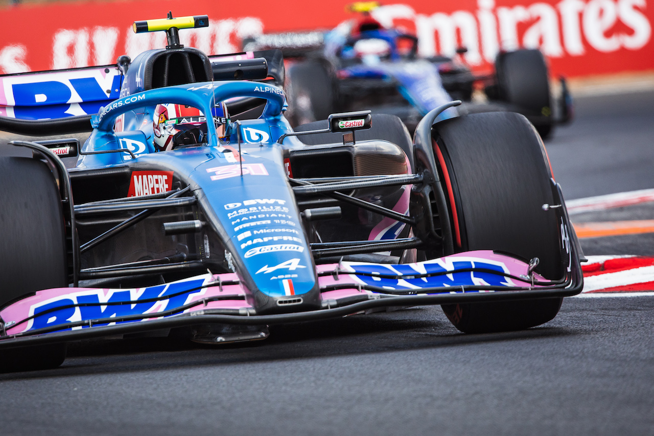 GP UNGHERIA, Esteban Ocon (FRA) Alpine F1 Team A522.
29.07.2022. Formula 1 World Championship, Rd 13, Hungarian Grand Prix, Budapest, Hungary, Practice Day.
- www.xpbimages.com, EMail: requests@xpbimages.com © Copyright: Bearne / XPB Images