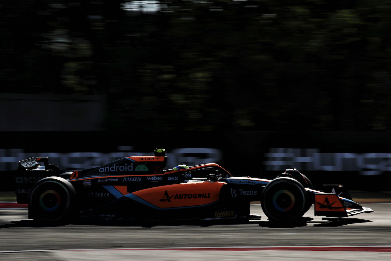 GP UNGHERIA, Lando Norris (GBR) McLaren MCL36.
29.07.2022. Formula 1 World Championship, Rd 13, Hungarian Grand Prix, Budapest, Hungary, Practice Day.
 - www.xpbimages.com, EMail: requests@xpbimages.com © Copyright: Coates / XPB Images