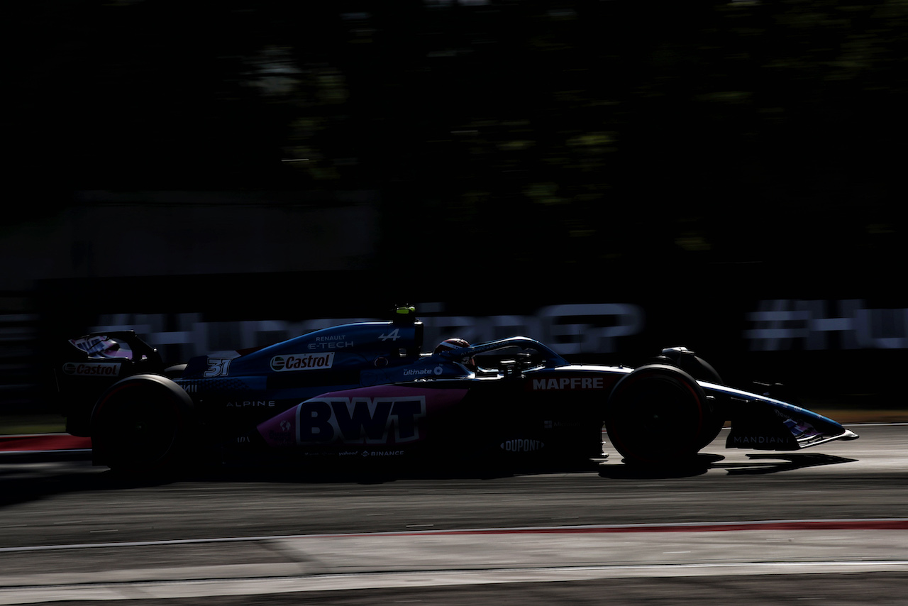 GP UNGHERIA, Esteban Ocon (FRA) Alpine F1 Team A522.
29.07.2022. Formula 1 World Championship, Rd 13, Hungarian Grand Prix, Budapest, Hungary, Practice Day.
 - www.xpbimages.com, EMail: requests@xpbimages.com © Copyright: Coates / XPB Images
