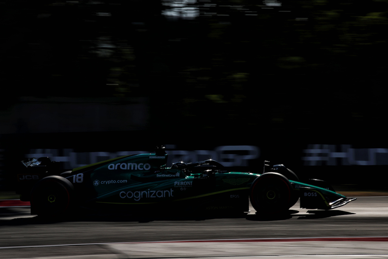 GP UNGHERIA, Lance Stroll (CDN) Aston Martin F1 Team AMR22.
29.07.2022. Formula 1 World Championship, Rd 13, Hungarian Grand Prix, Budapest, Hungary, Practice Day.
 - www.xpbimages.com, EMail: requests@xpbimages.com © Copyright: Coates / XPB Images