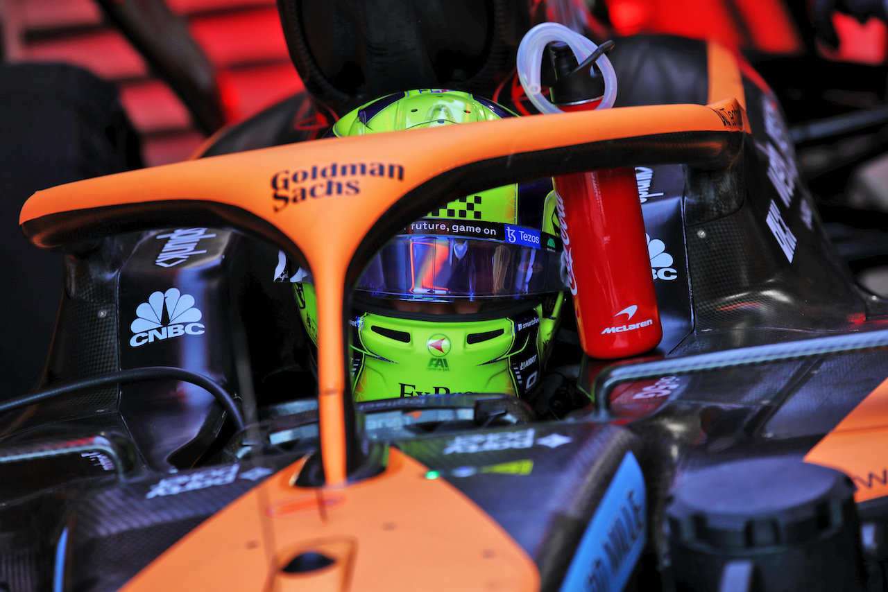 GP UNGHERIA, Lando Norris (GBR) McLaren MCL36.
29.07.2022. Formula 1 World Championship, Rd 13, Hungarian Grand Prix, Budapest, Hungary, Practice Day.
 - www.xpbimages.com, EMail: requests@xpbimages.com © Copyright: Coates / XPB Images