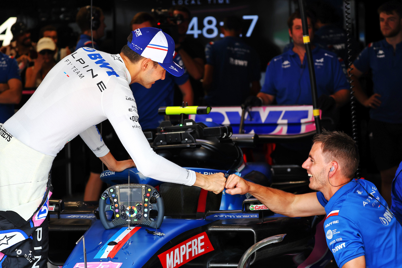 GP UNGHERIA, Esteban Ocon (FRA) Alpine F1 Team A522.
29.07.2022. Formula 1 World Championship, Rd 13, Hungarian Grand Prix, Budapest, Hungary, Practice Day.
- www.xpbimages.com, EMail: requests@xpbimages.com © Copyright: Batchelor / XPB Images
