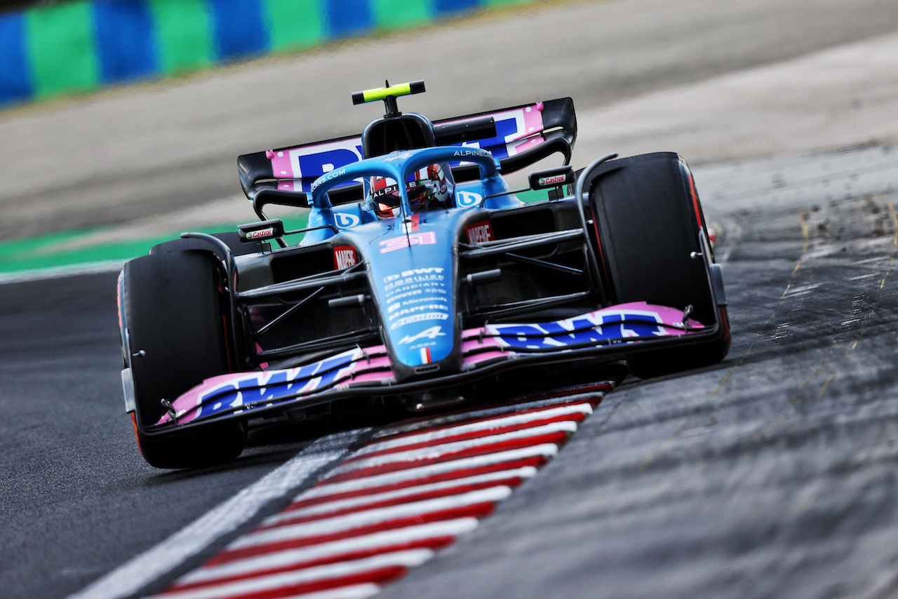 GP UNGHERIA, Esteban Ocon (FRA) Alpine F1 Team A522.
29.07.2022. Formula 1 World Championship, Rd 13, Hungarian Grand Prix, Budapest, Hungary, Practice Day.
- www.xpbimages.com, EMail: requests@xpbimages.com © Copyright: Moy / XPB Images