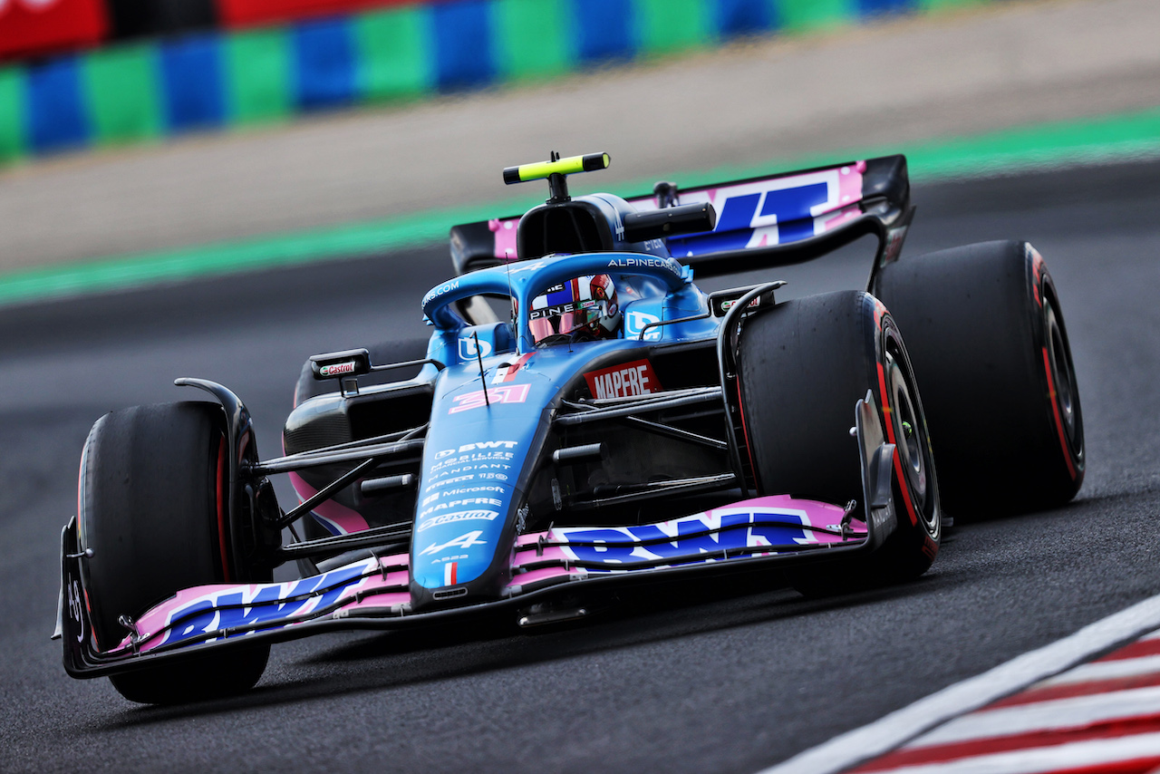GP UNGHERIA, Esteban Ocon (FRA) Alpine F1 Team A522.
29.07.2022. Formula 1 World Championship, Rd 13, Hungarian Grand Prix, Budapest, Hungary, Practice Day.
- www.xpbimages.com, EMail: requests@xpbimages.com © Copyright: Moy / XPB Images