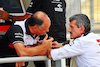 GP UNGHERIA, (L to R): Frederic Vasseur (FRA) Alfa Romeo F1 Team Team Principal with Guenther Steiner (ITA) Haas F1 Team Prinicipal.
29.07.2022. Formula 1 World Championship, Rd 13, Hungarian Grand Prix, Budapest, Hungary, Practice Day.
- www.xpbimages.com, EMail: requests@xpbimages.com © Copyright: Batchelor / XPB Images