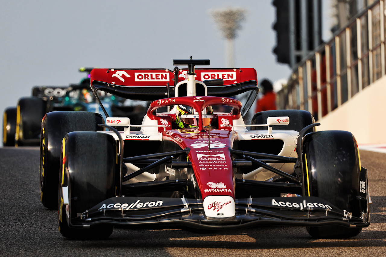 TEST ABU DHABI, Theo Pourchaire (FRA) Alfa Romeo F1 Team C42 Test Driver.
22.11.2022. Formula 1 Testing, Yas Marina Circuit, Abu Dhabi, Tuesday.
- www.xpbimages.com, EMail: requests@xpbimages.com © Copyright: Bearne / XPB Images