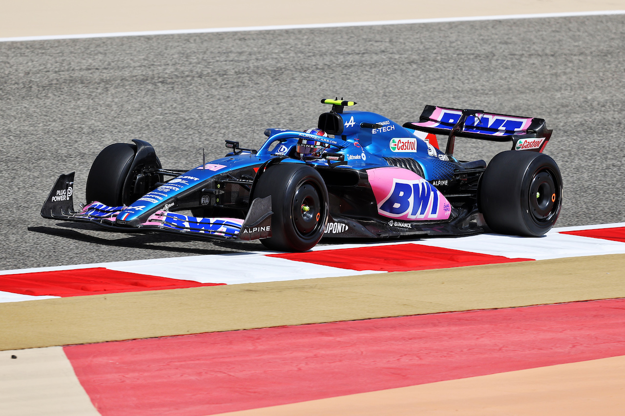 TEST BAHRAIN, Esteban Ocon (FRA) Alpine F1 Team A522.
10.03.2022. Formula 1 Testing, Sakhir, Bahrain, Day One.
- www.xpbimages.com, EMail: requests@xpbimages.com © Copyright: Moy / XPB Images