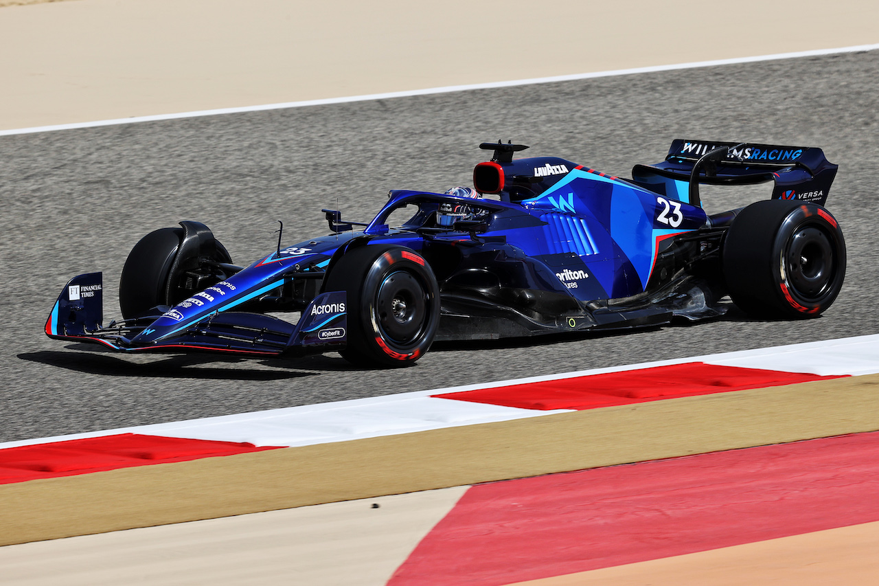 TEST BAHRAIN, Alexander Albon (THA) Williams Racing FW44.
10.03.2022. Formula 1 Testing, Sakhir, Bahrain, Day One.
- www.xpbimages.com, EMail: requests@xpbimages.com © Copyright: Moy / XPB Images