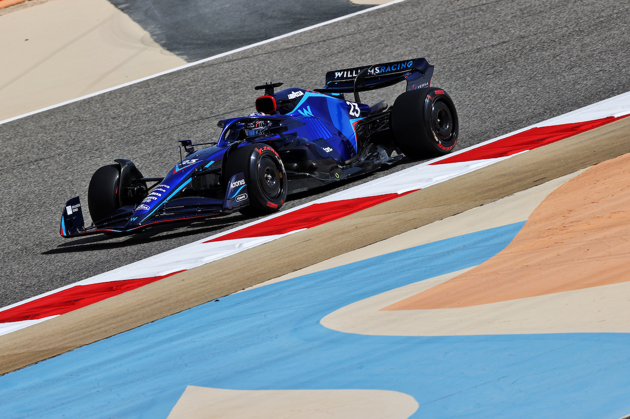 TEST BAHRAIN, Alexander Albon (THA) Williams Racing FW44.
10.03.2022. Formula 1 Testing, Sakhir, Bahrain, Day One.
- www.xpbimages.com, EMail: requests@xpbimages.com © Copyright: Moy / XPB Images