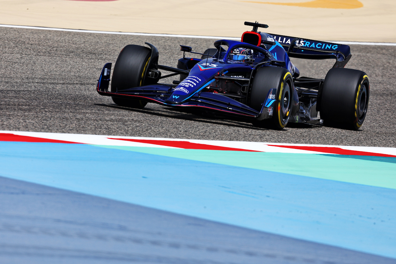 TEST BAHRAIN, Alexander Albon (THA) Williams Racing FW44.
10.03.2022. Formula 1 Testing, Sakhir, Bahrain, Day One.
- www.xpbimages.com, EMail: requests@xpbimages.com © Copyright: Batchelor / XPB Images
