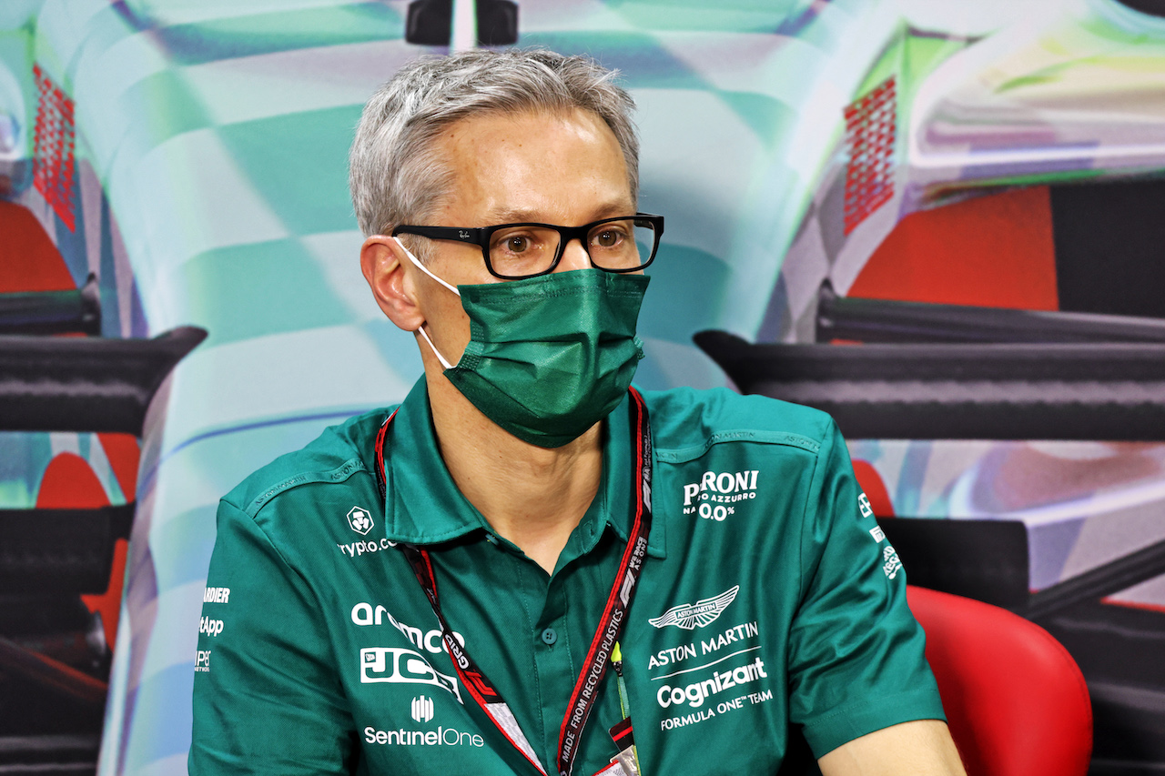 TEST BAHRAIN, Mike Krack (LUX) Aston Martin F1 Team, Team Principal in the FIA Press Conference.
10.03.2022. Formula 1 Testing, Sakhir, Bahrain, Day One.
- www.xpbimages.com, EMail: requests@xpbimages.com © Copyright: Bearne / XPB Images