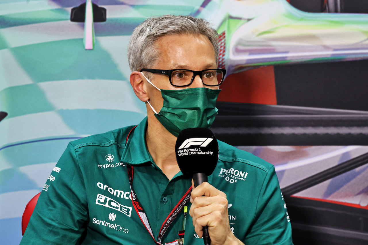 TEST BAHRAIN, Mike Krack (LUX) Aston Martin F1 Team, Team Principal in the FIA Press Conference.
10.03.2022. Formula 1 Testing, Sakhir, Bahrain, Day One.
- www.xpbimages.com, EMail: requests@xpbimages.com © Copyright: Bearne / XPB Images