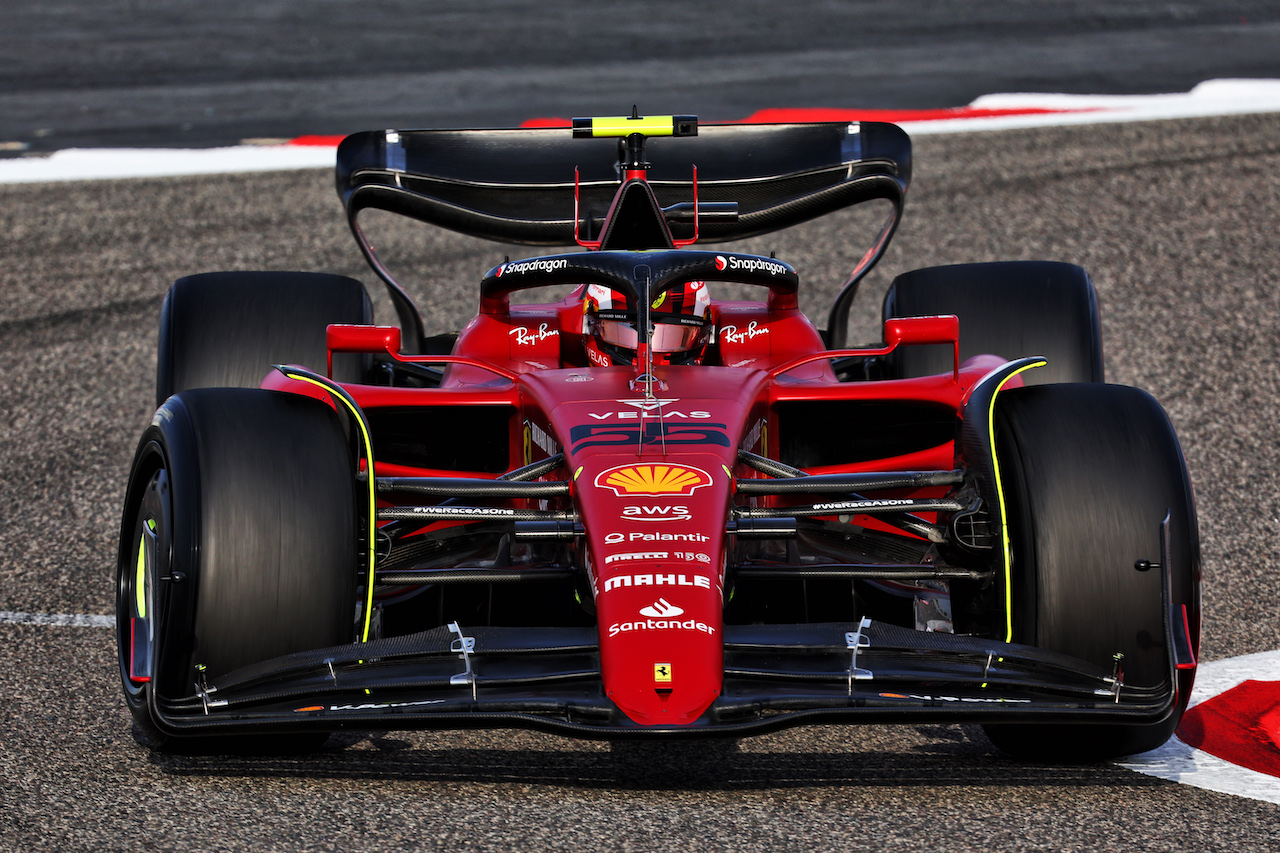 TEST BAHRAIN, Carlos Sainz Jr (ESP) Ferrari F1-75.
10.03.2022. Formula 1 Testing, Sakhir, Bahrain, Day One.
- www.xpbimages.com, EMail: requests@xpbimages.com © Copyright: Batchelor / XPB Images