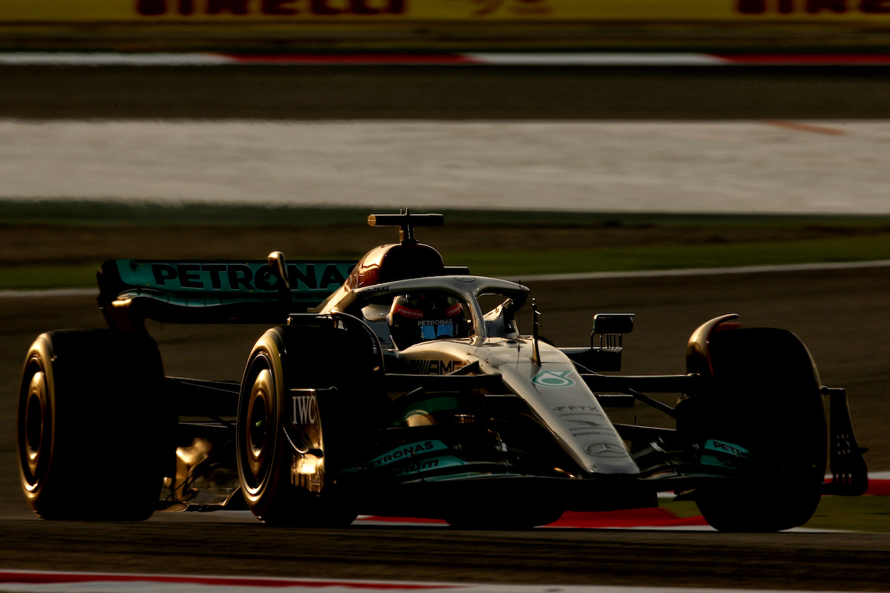 TEST BAHRAIN, George Russell (GBR) Mercedes AMG F1 W13.
10.03.2022. Formula 1 Testing, Sakhir, Bahrain, Day One.
 - www.xpbimages.com, EMail: requests@xpbimages.com © Copyright: Coates / XPB Images