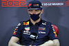 TEST BAHRAIN, Max Verstappen (NLD) Red Bull Racing in the FIA Press Conference.
10.03.2022. Formula 1 Testing, Sakhir, Bahrain, Day One.
- www.xpbimages.com, EMail: requests@xpbimages.com © Copyright: Bearne / XPB Images
