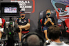 TEST BAHRAIN, (L to R): Max Verstappen (NLD) Red Bull Racing e George Russell (GBR) Mercedes AMG F1 in the FIA Press Conference.
10.03.2022. Formula 1 Testing, Sakhir, Bahrain, Day One.
- www.xpbimages.com, EMail: requests@xpbimages.com © Copyright: Bearne / XPB Images
