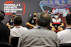 TEST BAHRAIN, (L to R): Max Verstappen (NLD) Red Bull Racing; George Russell (GBR) Mercedes AMG F1; e Guanyu Zhou (CHN) Alfa Romeo F1 Team in the FIA Press Conference.
10.03.2022. Formula 1 Testing, Sakhir, Bahrain, Day One.
- www.xpbimages.com, EMail: requests@xpbimages.com © Copyright: Bearne / XPB Images