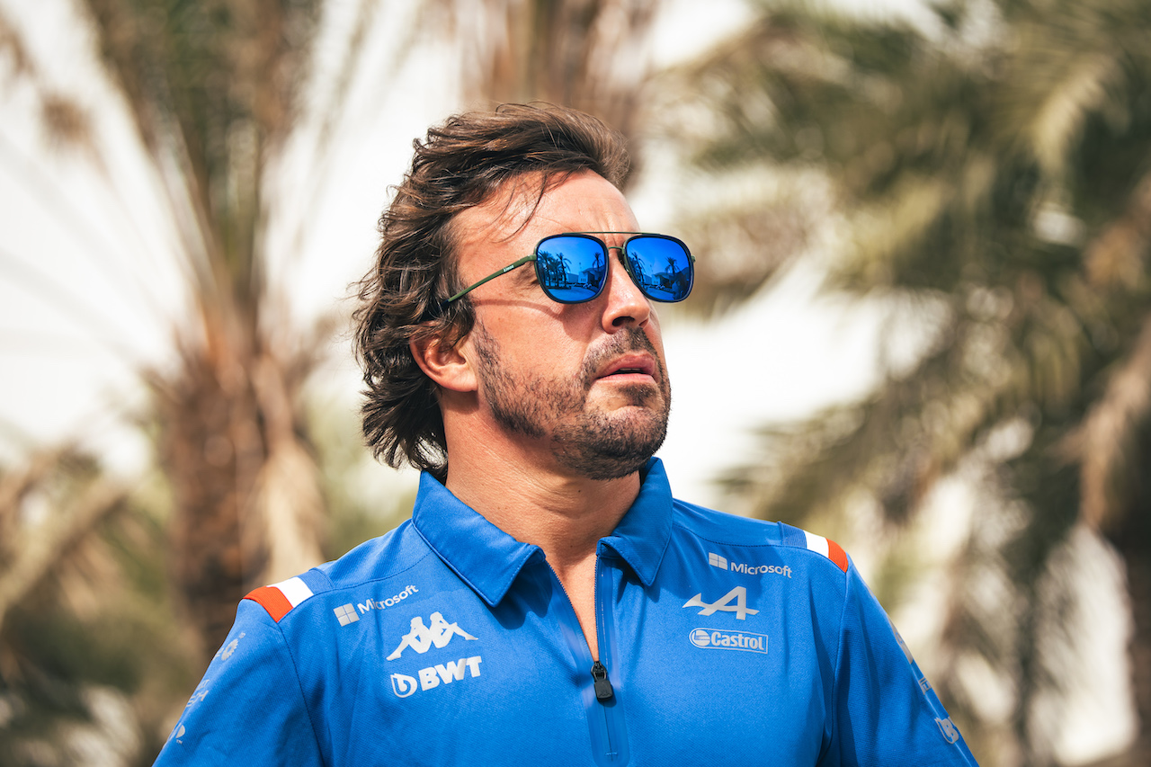 TEST BAHRAIN, Fernando Alonso (ESP) Alpine F1 Team.
11.03.2022. Formula 1 Testing, Sakhir, Bahrain, Day Two.
- www.xpbimages.com, EMail: requests@xpbimages.com © Copyright: Bearne / XPB Images