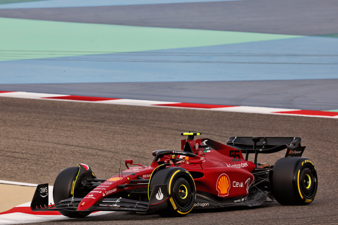 TEST BAHRAIN, Carlos Sainz Jr (ESP) Ferrari F1-75.
11.03.2022. Formula 1 Testing, Sakhir, Bahrain, Day Two.
- www.xpbimages.com, EMail: requests@xpbimages.com © Copyright: Batchelor / XPB Images