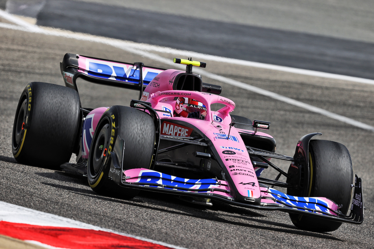 TEST BAHRAIN, Esteban Ocon (FRA) Alpine F1 Team A522.
11.03.2022. Formula 1 Testing, Sakhir, Bahrain, Day Two.
- www.xpbimages.com, EMail: requests@xpbimages.com © Copyright: Moy / XPB Images