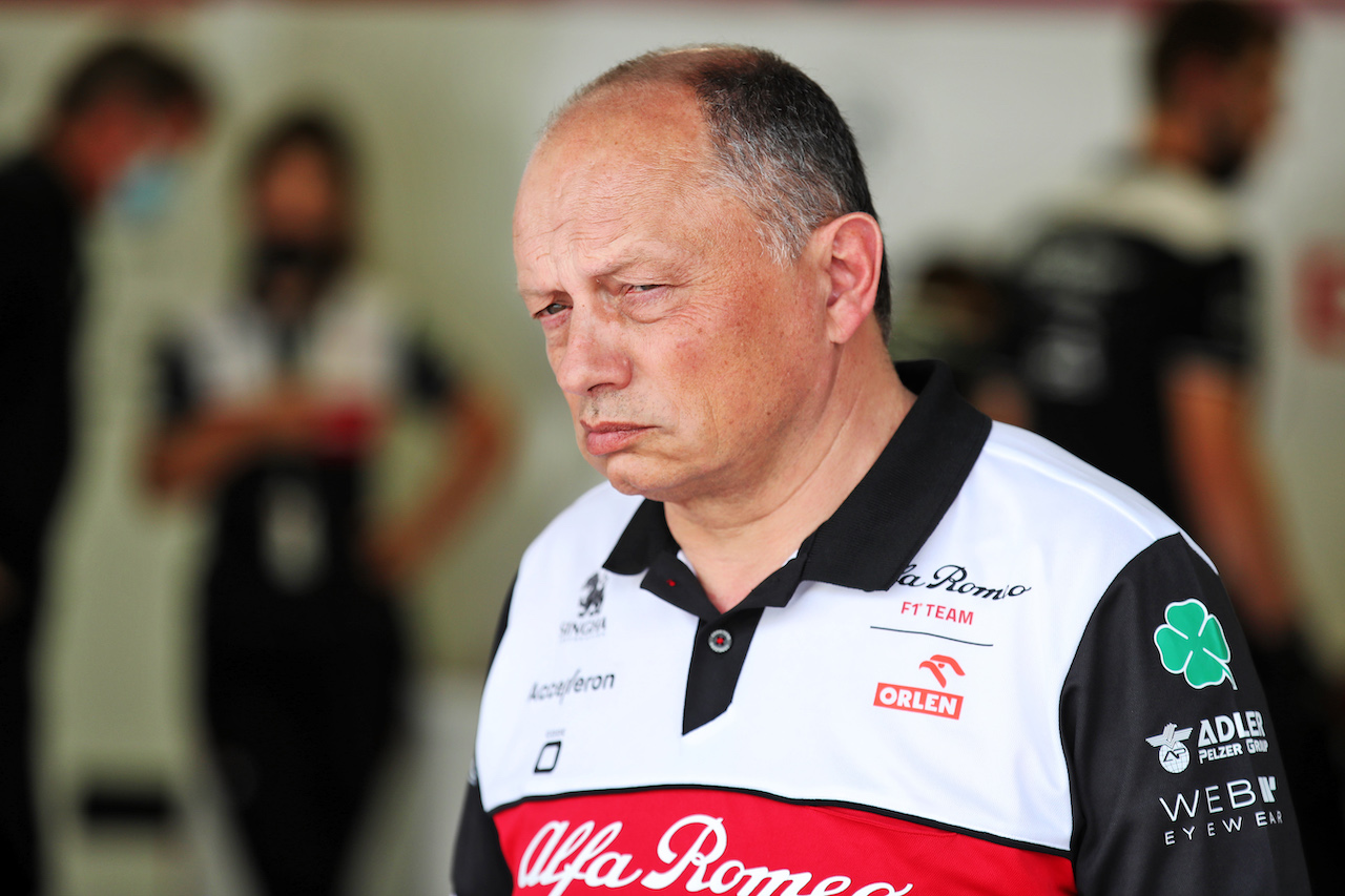 TEST BAHRAIN, Frederic Vasseur (FRA) Alfa Romeo F1 Team Team Principal.
11.03.2022. Formula 1 Testing, Sakhir, Bahrain, Day Two.
 - www.xpbimages.com, EMail: requests@xpbimages.com © Copyright: Coates / XPB Images