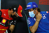 TEST BAHRAIN, (L to R): Carlos Sainz Jr (ESP) Ferrari with Fernando Alonso (ESP) Alpine F1 Team in the FIA Press Conference.
11.03.2022. Formula 1 Testing, Sakhir, Bahrain, Day Two.
- www.xpbimages.com, EMail: requests@xpbimages.com © Copyright: XPB Images