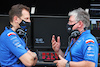 TEST BAHRAIN, (L to R): Laurent Rossi (FRA) Alpine Chief Executive Officer with Otmar Szafnauer (USA) Alpine F1 Team, Team Principal.
11.03.2022. Formula 1 Testing, Sakhir, Bahrain, Day Two.
- www.xpbimages.com, EMail: requests@xpbimages.com © Copyright: Moy / XPB Images